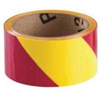 Brady 55313 Marking Tape, 2" x 54', Vinyl, Magenta and Yellow