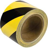 Brady 58257 Ruban de marquage, 3" x 60', Vinyle, Noir et jaune