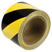 Brady 58257 Ruban de marquage, 3" x 60', Vinyle, Noir et jaune