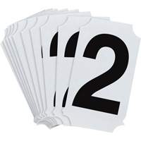 Quick-Align<sup>®</sup> Individual Number and Letter Labels, 2, 2" H, Black  SAA766 | TENAQUIP