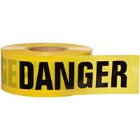 Brady 91213 Barricade Tape, Bilingual, 3" W x 200' L, 3 mils, Black on Yellow