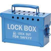 Portable Metal Lock Box, Blue  SAC281 | TENAQUIP