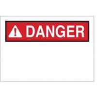 Brady 76100 Enseigne Danger, 7" x 10", Fibre de verre, Anglais avec pictogramme