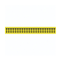 Brady 91883-PK Marqueurs pour tuyau avec fl&egrave;che pour semi-conducteurs et tuyaux de produits chimiques, Autocollant, 1/2" h x 2-1/4" la, Noir sur jaune