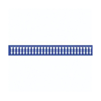 Brady 91886-PK Marqueurs pour tuyau avec fl&egrave;che pour semi-conducteurs et tuyaux de produits chimiques, Autocollant, 1/2" h x 2-1/4" la, Blanc/bleu