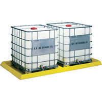 Enpac 5775-YE Spillpal Flexible Workstations Without Grates, 59 US gal. Capacity, 8' W x 4' L x 3" H, Foam Wall