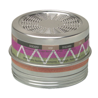 MSA 815185 Comfo&reg; Respirator Cartridges, Gas/Vapour Cartridge, Organic Vapour/P100