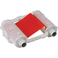 Brady 76743 Industrial Grade Print Ribbons, 4.11" x 200', Red