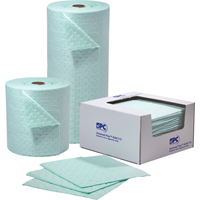 SPC SPCUN1719 Feuilles absorbantes Universal Plus, Universel, 15" x 19", 20,5 gal. d'absorption