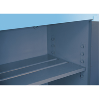 Justrite 8922022 ChemCor&reg; Lined Acid/Corrosive Storage Cabinets, 22 gal., 23.25" x 65" x 18"