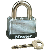 Master Lock 22KA KEY #337 Laminated Padlock, Keyed Alike, Laminated Steel, 1-1/2" Width