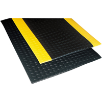 Notrax 419S0023BL Tapis Sof-Tred No 419 avec Dyna-Shield, Losange, 2' x 3' x 1/2", Noir, PVC