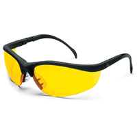 Crews KD114 Lunettes de s&eacute;curit&eacute; Klondike, Lentille Ambr&eacute;e, Anti-&eacute;gratignures, R&eacute;pond ou surpasse la norme CSA Z94.3