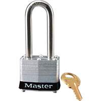Master Lock 3LHBLK Cadenas de securit&eacute; s&eacute;rie 3, Cadenas de s&eacute;curit&eacute;, Cl&eacute;s diff&eacute;rentes, Acier lamin&eacute;, Largeur de 1-9/16"