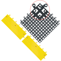 Wearwell 560.78X18X18BK-CS10 Carrelage no 560 ErgoDeck , PVC, 1-1/2' la c, 1-1/2' lo, 7/8" &eacute;paisseur, Noir
