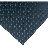 Wearwell 701.14X4X75BK Tapis diamond plate non conducteur pour tableau de contr&ocirc;le no 701, 4' la x 75' lo, 1/4" &eacute;paisseur, Noir, PVC