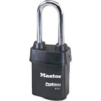 Master Lock 6121LJ Cadenas Pro-Series Weather Tough, Noir, Cl&eacute;s diff&eacute;rentes, Acier lamin&eacute;, Largeur de 2-1/8"