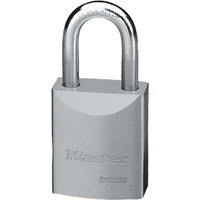Master Lock 7040 ProSeries&reg; Padlock, Silver, Keyed Different, Hardened Steel, 1-3/4" Width