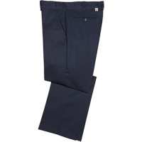Low Rise Fit Work Pants, Poly-Cotton, Navy Blue, Size 34, 33 Inseam  SAL894 | TENAQUIP