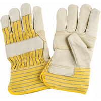 Produits de sécurité Zenith SAM023 Gants d'ajusteur doubl&eacute;s pour l'hiver &agrave; paume renforc&eacute;e, T-Grand, Paume en Cuir fleur de vache, Doublure en Molleton de coton