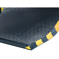 Dura Comfort No. 480 Mat, Textured, 2' x 3' x 1/2", Black/Yellow, Nitrile  SAM183 | TENAQUIP