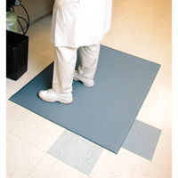 Mat Tech CKAM0035GY Comfort-King Anti-Microbial Mats, Pebbled, 3' x 5' x 3/8", Grey, Sponge