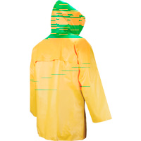 WASIP LTD. R882Y30 Manteau imperm&eacute;able Neo-slick r&eacute;sistant aux produits chimiques & &agrave; l'acide, Moyen, Jaune, N&eacute;opr&egrave;ne