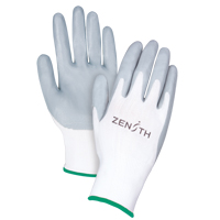 Zenith Safety Products SAM631 Lightweight Breathable Coated Gloves, 8/Medium, Foam Nitrile Coating, 13 Gauge, Polyester Shell