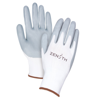 Produits de sécurité Zenith SAM632 Gants l&eacute;gers enduits et respirants, 9/Grand, R&ecirc;vetement Mousse de nitrile, Calibre 13, Enveloppe en Polyester