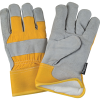 Produits de sécurité Zenith SAN637 Gants d'ajusteur doubl&eacute;s pour l'hiver &agrave; chaleur sup&eacute;rieure, Moyen, Paume en Cuir de vache refendu, Doublure en Thinsulate