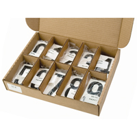 Incom Top Tape & Label UNWHKIT Pressure Sensitive Numbering, 0 to 9, 3-1/2" H, Black on White