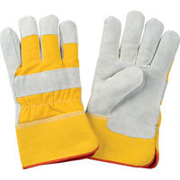 Produits de sécurité Zenith SAP241 Gants d'ajusteur doubl&eacute;s pour l'hiver de premi&egrave;re qualit&eacute;, Grand, Paume en Cuir de vache refendu, Doublure en Molleton de mousse