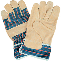 Superior Comfort Fitters Gloves, Large, Split Pigskin Palm, Cotton Inner Lining SAO156 | TENAQUIP