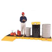 Ultratech 2333 Syst&egrave;me de r&eacute;servoir souple Ultra-Inline Spill Decks, Capacit&eacute; de d&eacute;versement 121 gal. US, 129,8" x 25,9" x 5,8"