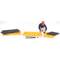 Ultratech 2333 Syst&egrave;me de r&eacute;servoir souple Ultra-Inline Spill Decks, Capacit&eacute; de d&eacute;versement 121 gal. US, 129,8" x 25,9" x 5,8"