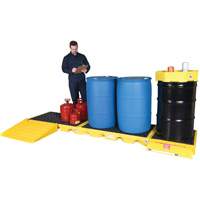 Ultratech 2333 Syst&egrave;me de r&eacute;servoir souple Ultra-Inline Spill Decks, Capacit&eacute; de d&eacute;versement 121 gal. US, 129,8" x 25,9" x 5,8"