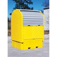 Ultratech 1162 Palettes Ultra IBC HardTop sans drain, 64,5" lo x 62" la x 96" h, Capacit&eacute; de charge 8500 lb