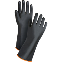 Produits de sécurité Zenith SAP220 Gants de poids lourd pour la manipulation de produits chimiques, Taille Grand/9, 14" lo, Latex de caoutchouc, 30 mils