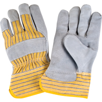 Produits de sécurité Zenith SAP224 Gants d'ajusteur rugueux de premi&egrave;re qualit&eacute;, Grand, Paume en Cuir de vache refendu, Doublure en Coton