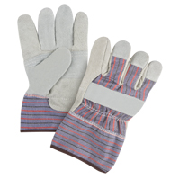 Produits de sécurité Zenith SAP225 Gants d'ajusteur &agrave; paume renforc&eacute;e de premi&egrave;re qualit&eacute;, Grand, Paume en Cuir de vache refendu, Doublure en Coton