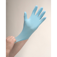 Produits de sécurité Zenith SAP320 Gants d'examen r&eacute;sistants &agrave; la perforation, Petit, Nitrile, 4,5 mils, Poudr&eacute;s, Bleu