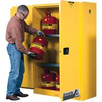 Sure-Grip<sup>®</sup> Ex Flammable Storage Cabinets, 45 gal., 2 Door, 43" W x 65" H x 18" D SAP510 | TENAQUIP