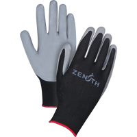 Produits de sécurité Zenith SAP933 Gants enduits confortables de premi&egrave;re qualit&eacute;, 9/Grand, R&ecirc;vetement Nitrile, Calibre 13, Enveloppe en Polyester