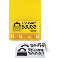 Compact Lockout Station, None Padlocks, 4 Padlock Capacity, Padlocks Not Included SAP990 | TENAQUIP