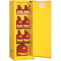 Sure-Grip<sup>®</sup> EX Slimline Flammable Safety Cabinet, 22 gal., 1 Door, 23.25" W x 65" H x 18" D  SAQ032 | TENAQUIP