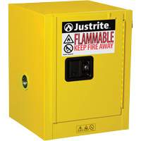 Justrite 890420 Armoire de s&eacute;curit&eacute; de comptoir pour produits inflammables EX Sure-Grip, 4 gal., 1 Porte(s), 17" La x 22" h x 17" p