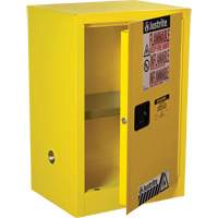 Justrite 891200 Armoire de s&eacute;curit&eacute; compacte pour produits inflammables EX Sure-Grip, 12 gal., 1 Porte(s), 23,25" La x 35" h x 18" p