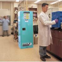 Justrite 892202 Sure-Grip&reg; Ex Acid/Corrosive Storage Cabinets, 22 gal., 23.25" x 65" x 18"
