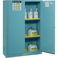 Justrite 894502 Sure-Grip&reg; Ex Acid/Corrosive Storage Cabinets, 45 gal., 43" x 65" x 18"
