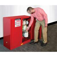 Justrite 893091 Sure-Grip&reg; EX Combustibles Safety Cabinet for Paint and Ink, 40 gal., 3 Shelves